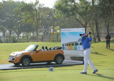 Player in action at the 2016 BMW Golf Cup International
